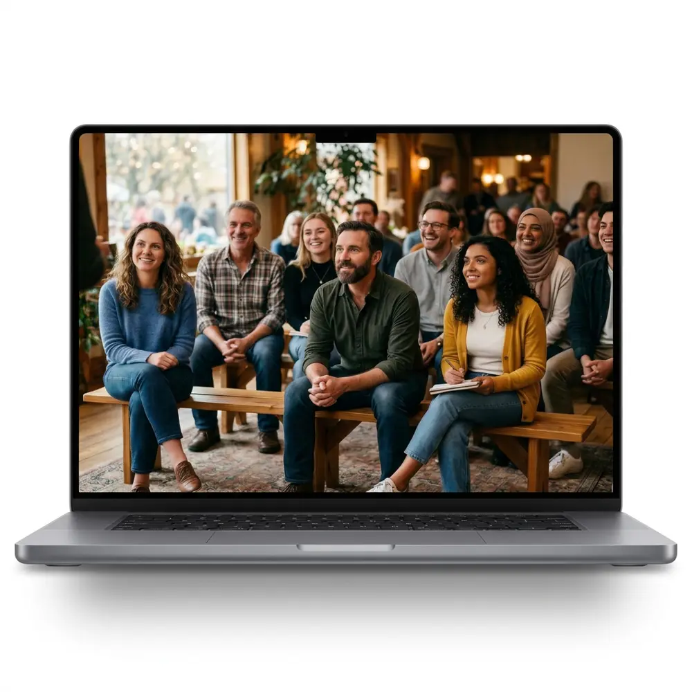 The image on a laptop screen